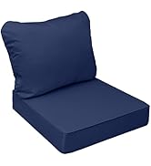 AAAAAcessories Outdoor Deep Seat Cushions, Waterproof, Fade-Resistant Patio Furniture Replacement...