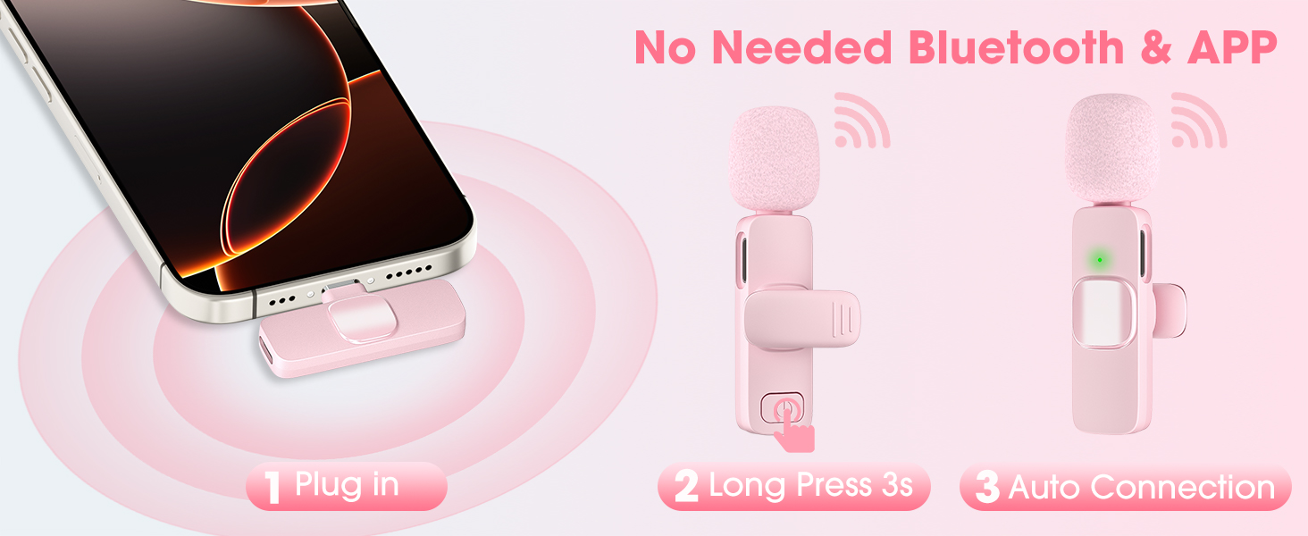 microphone for iphone pink