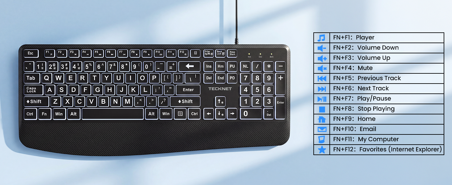 Wired Keyboard and Mouse Combo