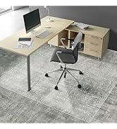 Clear Chair Mat, 60"x46" Chair Mat for Carpeted Floors, Heavy Duty Computer Desk Chair Mat with G...