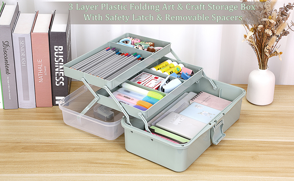 3 Layer Clear Plastic Dividing Storage Box