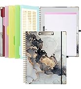Lateefah Clipboard with Storage, Cute Clipboard Folio with Pockets and Notepad for Letter Size, S...