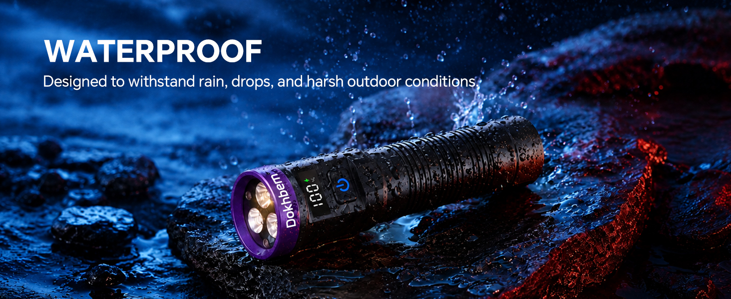 365nm UV Flashlight Rechargeable