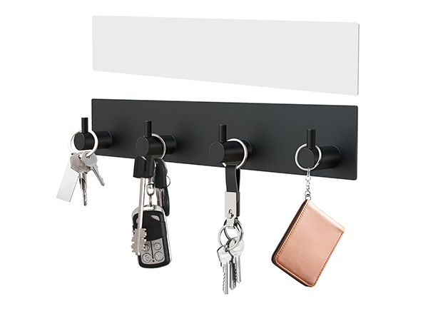 key hanger with 4 hooks