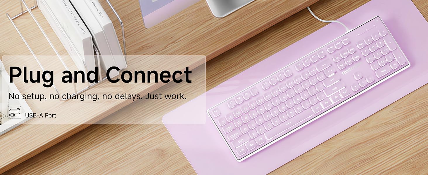 silent keyboard wired chiclet keyboard keyboard light up