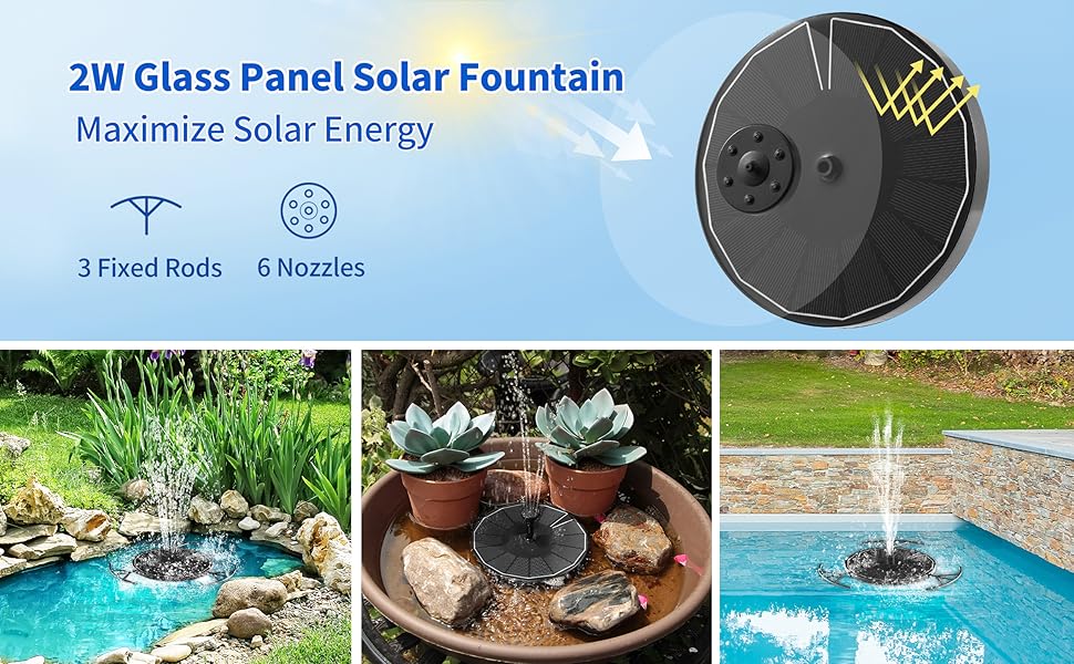 solar fountain pump solar water fountain for bird bath