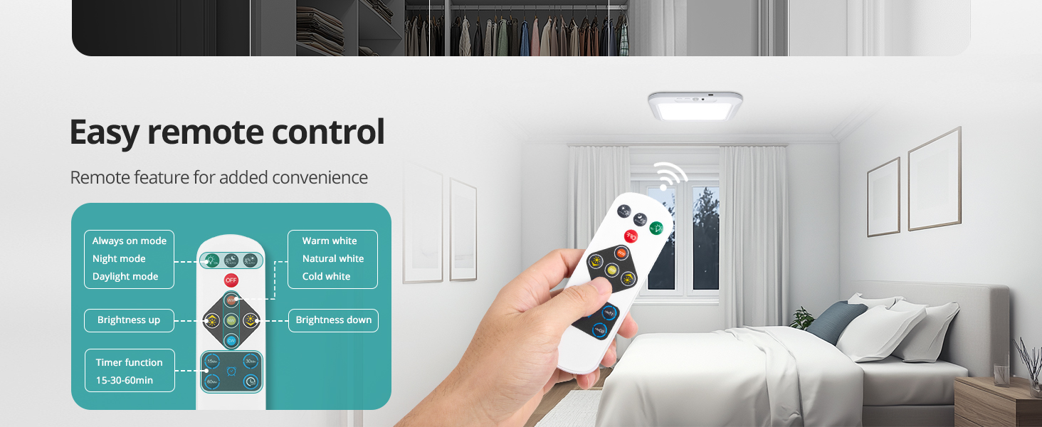 Rechargeable Battery Operated Ceiling Light