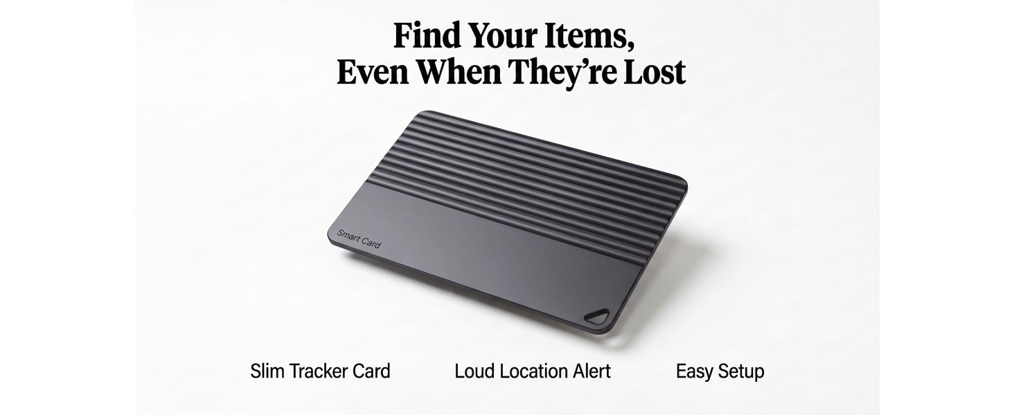 Dual-System Tracker Card, Compatible with Apple Find My &amp;amp; Google Find Hub