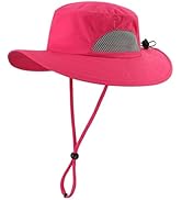 Connectyle Kids Sun Hat Wide Brim Fishing Safari Hat UPF 50 Protection Bucket Hats for Boys Girls...