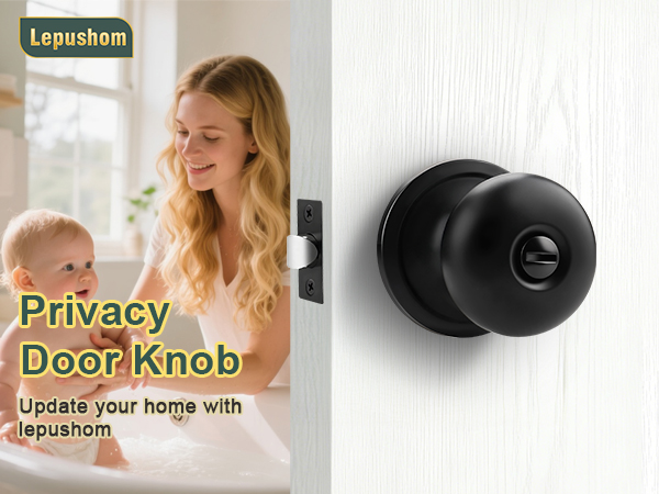 Black Door Knobs