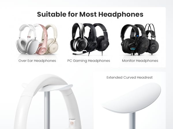 white headphone stand