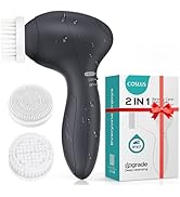 COSLUS Face Scrubber Facial Cleansing Brush: 2 Speed Adjustable Face Cleansing Brush for Sensitiv...