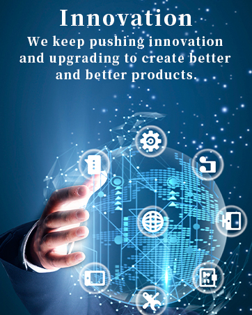 Digital innovation concept image with hand touching holographic sphere displaying tech icons and global network connections.