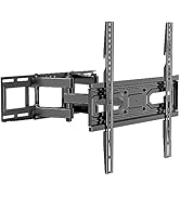 WALI Full Motion TV Wall Mount for Most 32-70 inch Flat Curved TVs, Swivel Extension Tilting Leve...