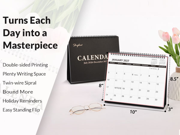 desk calendar 2026-2027