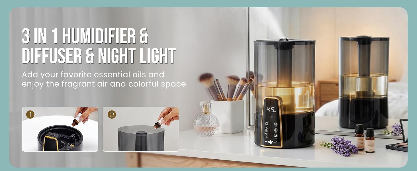 3 IN 1 HUMIDIFIER &amp;amp; DIFFUSER &amp;amp; NIGHT LIGHT