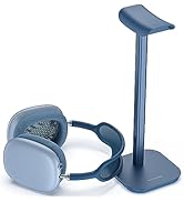MANMUVIMO Headphone Stand, Desktop Headset Holder Heavy Base Desk Earphone Stand Aluminum Gaming ...