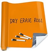 T&amp;W SAME FILM White Board Dry Erase-Colorful Whiteboard Wall Sticker Roll 17.3''X78.7''-Self Adhe...