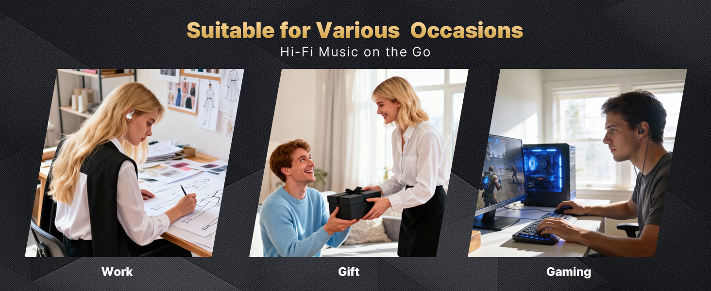 Suitable for Various OccasionsHi-Fi Music on the Go