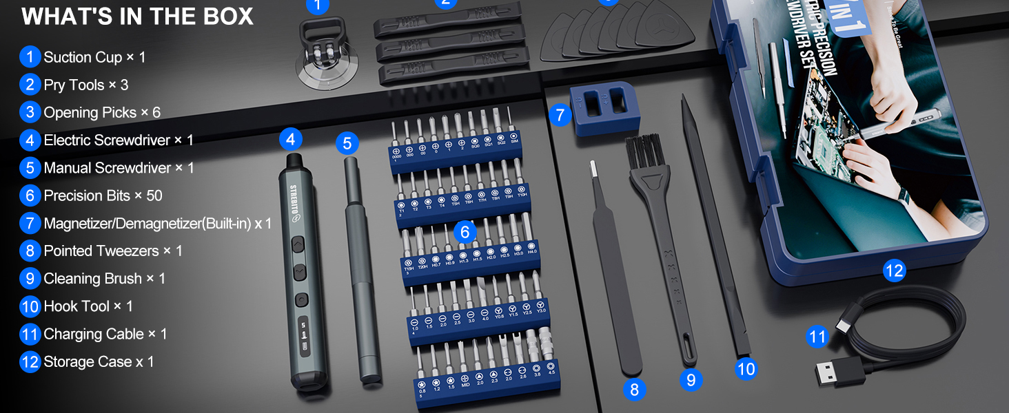 electric precision screwdriver set