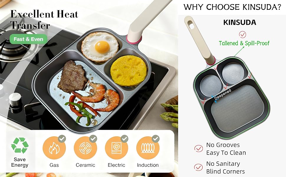 Upgraded Titanium Nonstick Pan Easy Flipping easy to install full Titanium Non-stick Pan