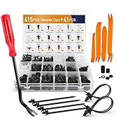 GOOACC 415 Pcs Car Retainer Clips &amp; Fastener Remover - 18 Most Popular Sizes Auto Push Pin Rivets...