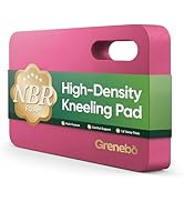 Grenebo High-Density NBR Foam Garden Kneeling Pad, 1.6" Extra Thick Gardening Pads for Kneeling, ...