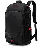 KINGSLONG 17 Inch Laptop Backpack with Hardshell, Armored Backpack with USB Port and Lightweight ...