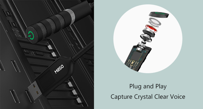 MillSO usb gooseneck microphone