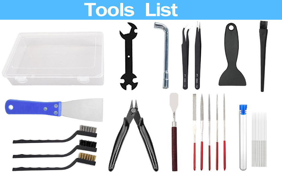 3D Printer Tool Kit,3D Prints Cleaning Finishing