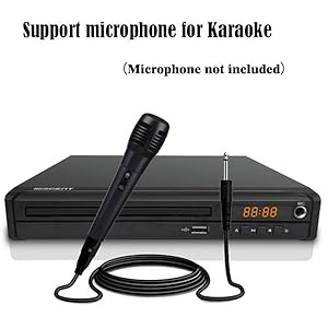mic dvd cd player for karaok