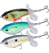 TRUSCEND Topwater Fishing Lures with BKK Hooks, Pencil Plopper Fishing Lures for Bass Catfish Pik...