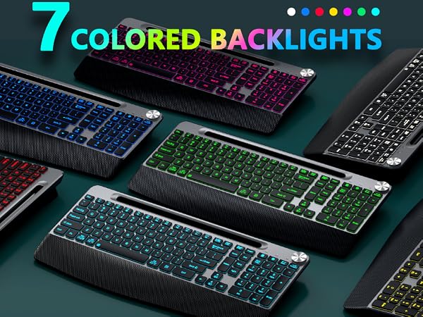 7 colorded backlights