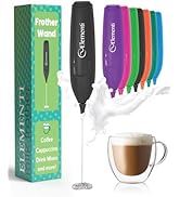 Elementi Powerful Frother Wand – Lightweight Milk Frother &amp; Drink Mixer Handheld, Matcha Whisk fo...