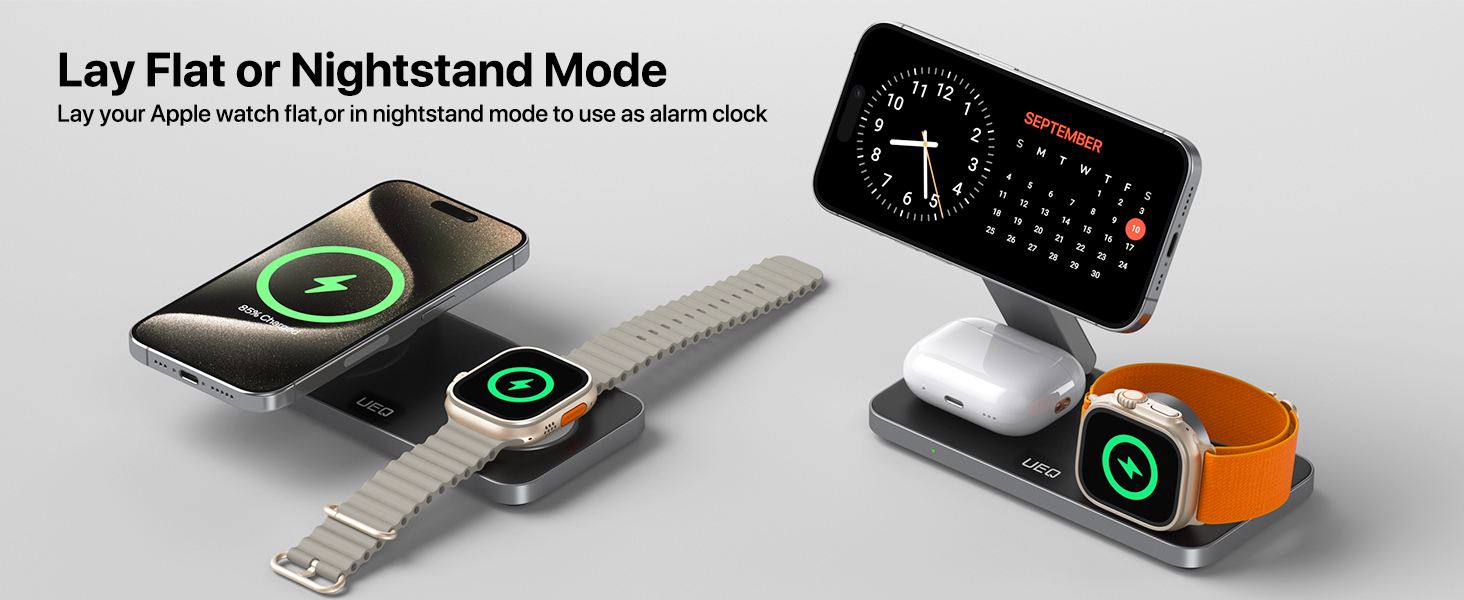 3 in 1 wireless charging station for apple devices