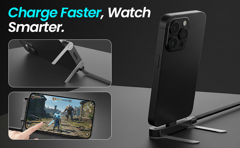 invisible stand type c charger