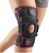 Fit Geno Hinged Knee Brace for Women, Adjustable Support with Removable Dual Aluminum Hinges, Sid...