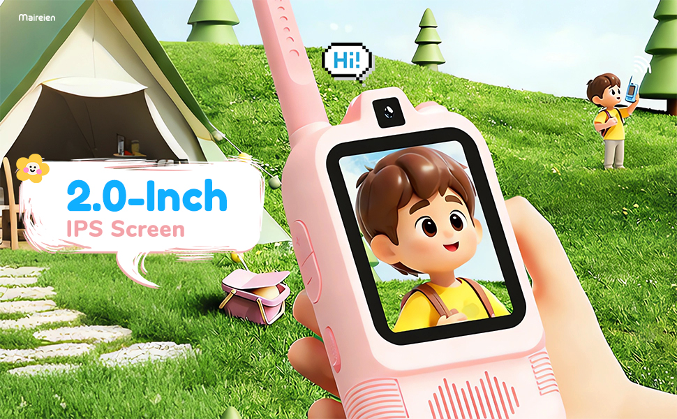 long range rechargeable handheld walkie-talkies? screen toddler toys