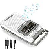 Cassette Player Recorder Converter,Record to Cassettes/USB/SD Card via Mic, Portable Cassette to ...