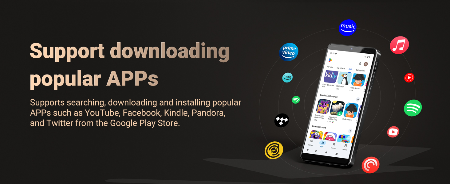 MP3 Player with Bluetooth and WiFi