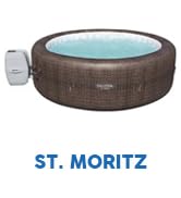 Bestway SaluSpa St Moritz AirJet 5 to 7 Person Inflatable Hot Tub Round Portable Outdoor Spa with...