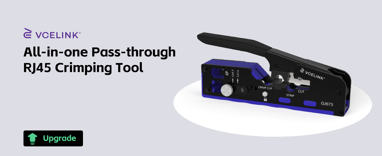 ALL-IN-ONE pass-through rj45 crimping tool