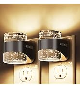 L LOHAS LED Night Light, 2 Pack 3000K Bubble Night Lights Plug into Wall, Acrylic Night Lights wi...