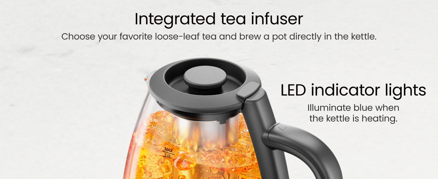 Integrated tea infuser