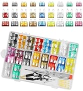 Diamall 306 PCS Car Fuses Assortment Kit, Standard &amp; Small &amp; Mini Low Profile Mini-2A 5A 7.5A 10A...