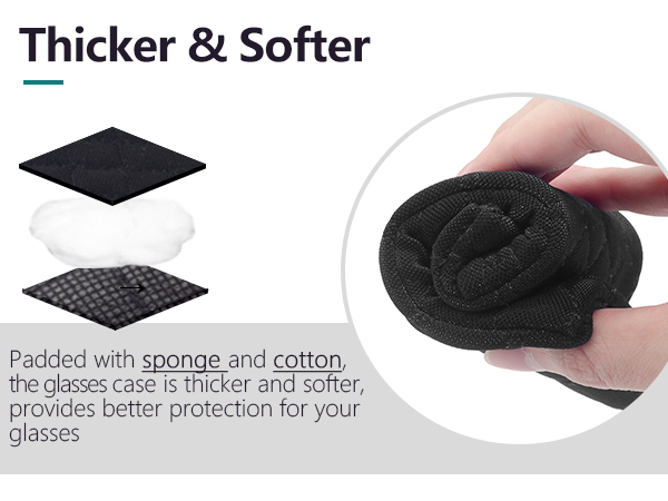 soft glasses case double