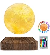Flagest Floating Moon Lamp 16 Colors Adjustable Brightness Levitating Moon Lamp with Remote Contr...
