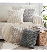 Fancy Homi 4 Packs Decorative Throw Pillow Covers for Living Room Couch Bed, Modern Farmhouse Boh...