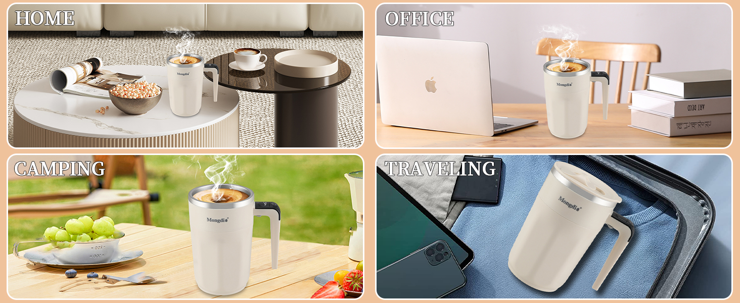 Self Stirring Coffee Mug with Temperature Display