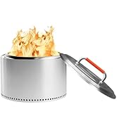 Fire Pit Cover Lid for Solo Stove Yukon 27 Inch, 304 Stainless Steel Lid with Heat Resistant Hand...